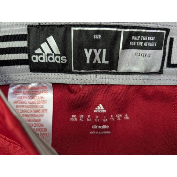 Adidas Boy's Press Coverage Football Pants Power Red / White X-Large MSRP $45.00 - Picture 5 of 7